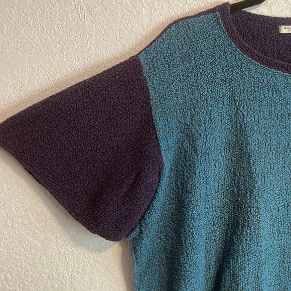 Margaret Winters Color Block Curved Hem Cotton Short Sleeve Top - Picture 3 of 10